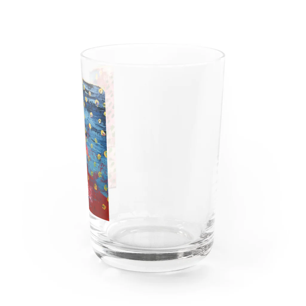 namaste99のカラフル ブルー Water Glass :right