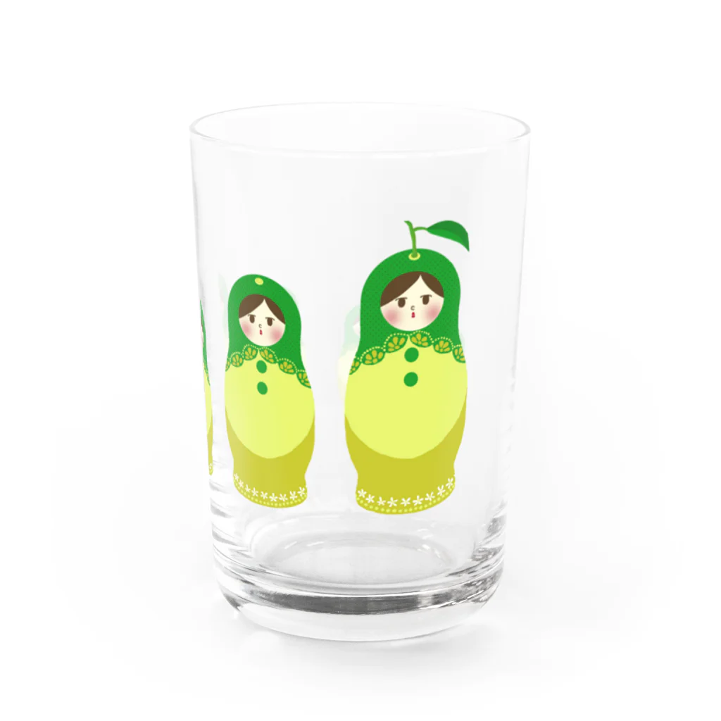 マカロン28号の[九州・大分]かぼすマトリョーシカさん Water Glass :right