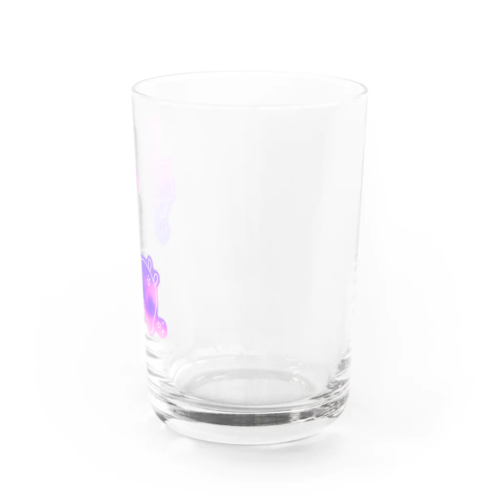 もちるちゃんちのまんたくんとめんだこちゃん、そらをとぶ Water Glass :right