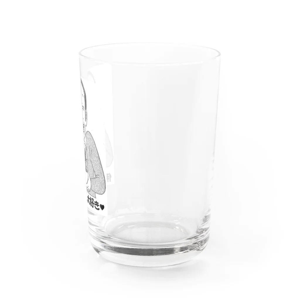 伊勢うどん友の会の伊勢うどん大好き♥（ザビエル山田） Water Glass :right