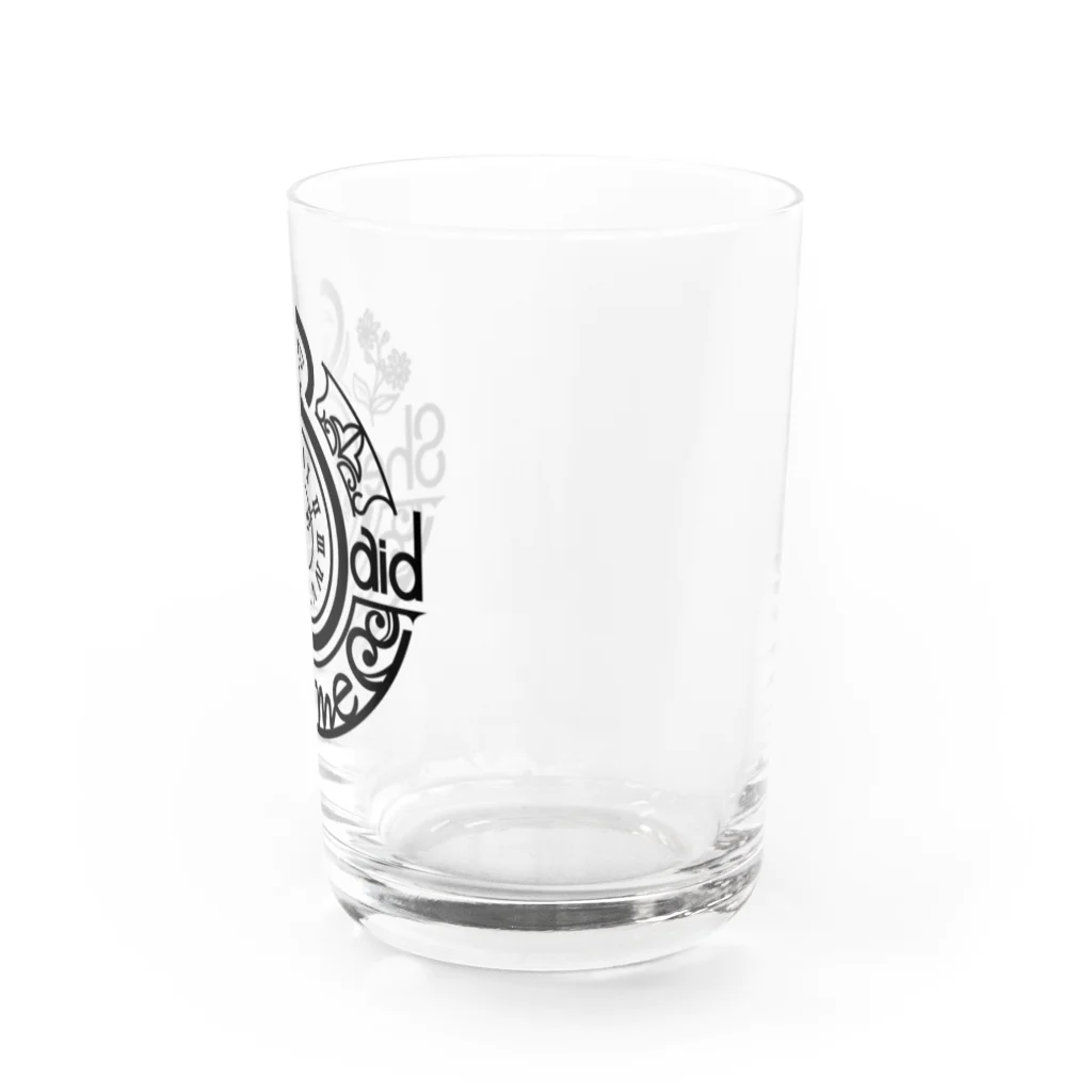 she said to meのgillyflower-Glass Water Glass :right