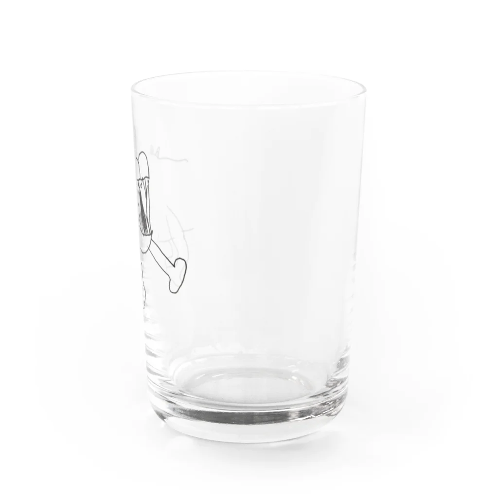 Galapagosの元気なカバくん Water Glass :right