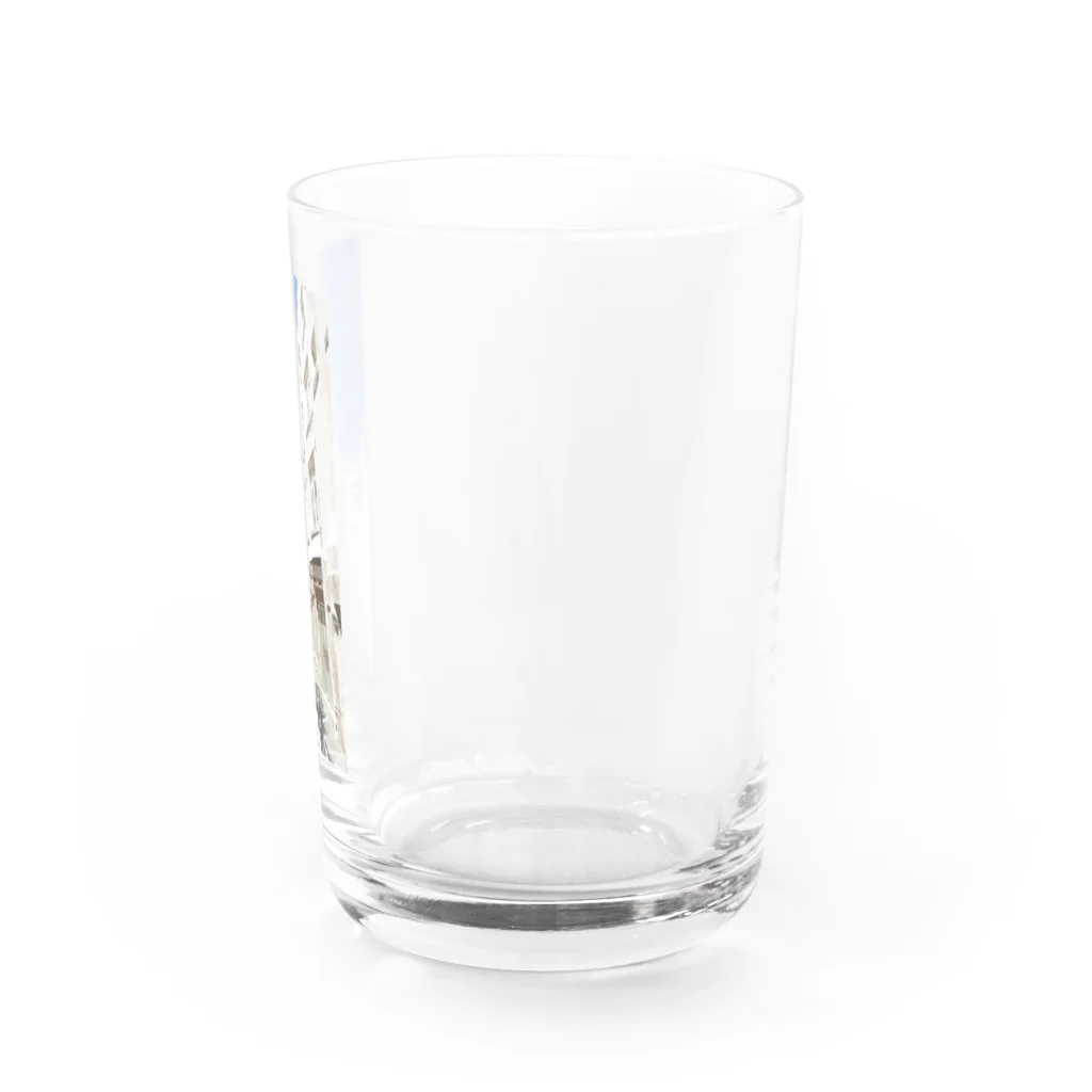 rilybiiのSky and green door Water Glass :right