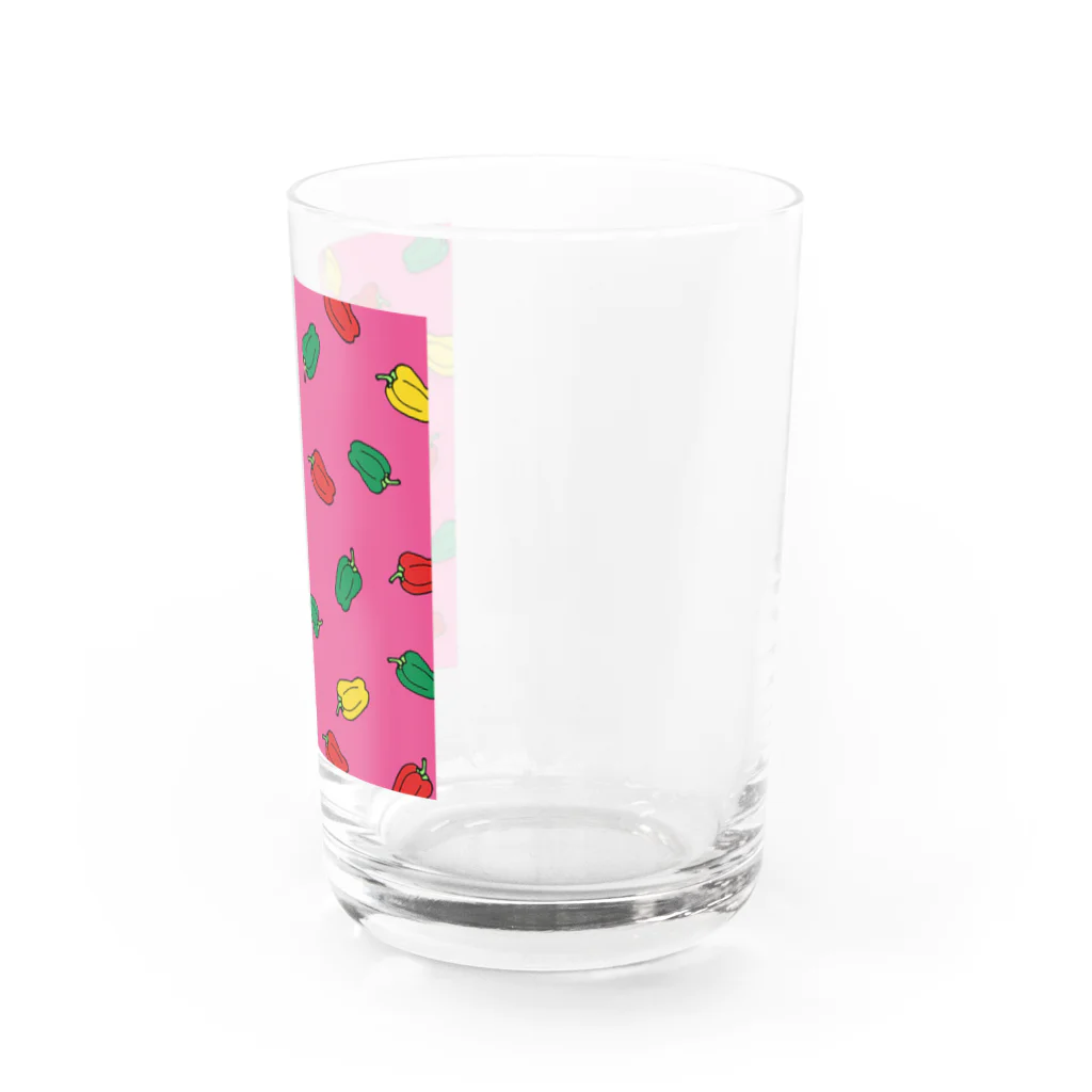 星華 -SEIKAcreate-のカラフルピーマン柄 Water Glass :right