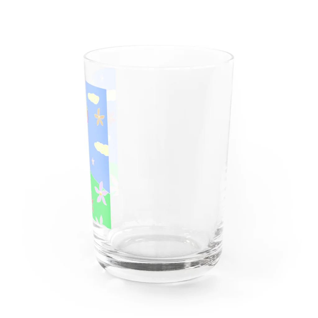 星華 -SEIKAcreate-のこぶしの花と気球の未来 Water Glass :right