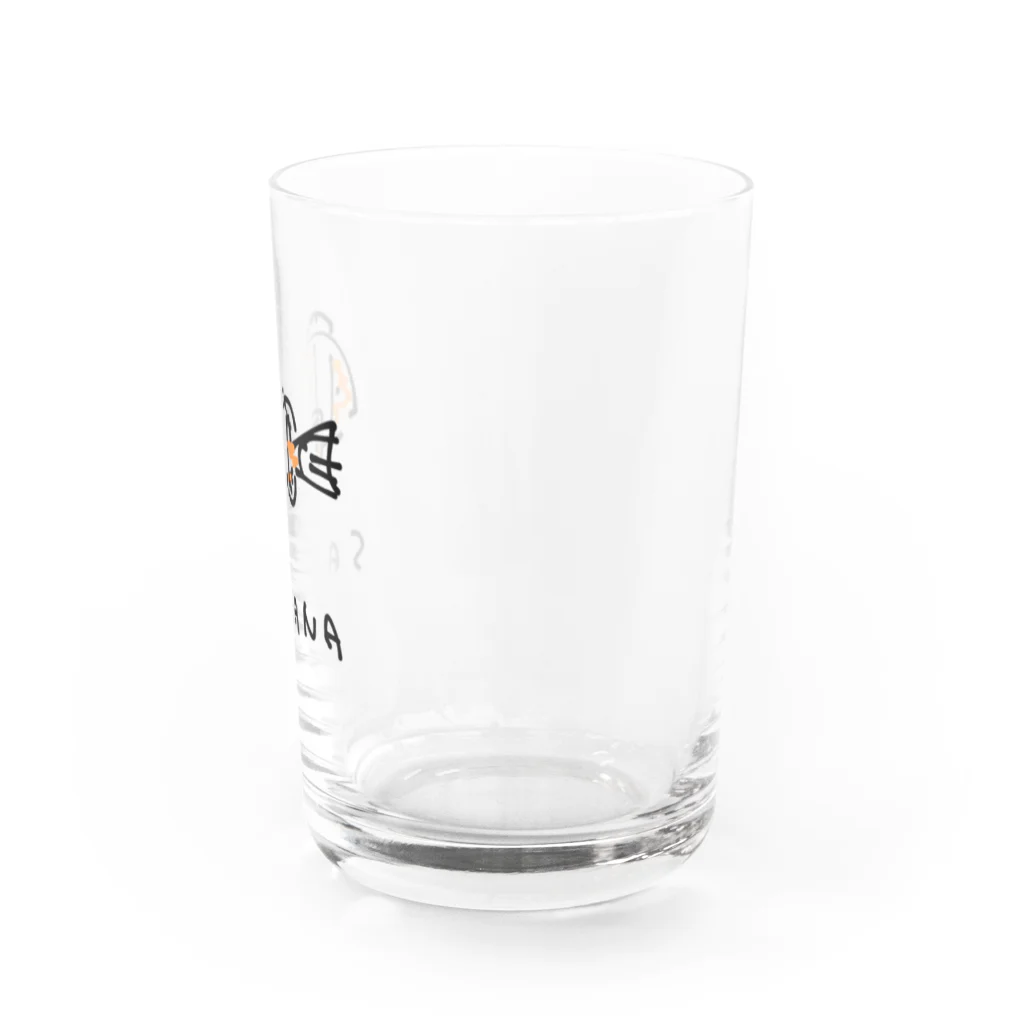 あばばばのクマノミ(さかな)の絵 Water Glass :right