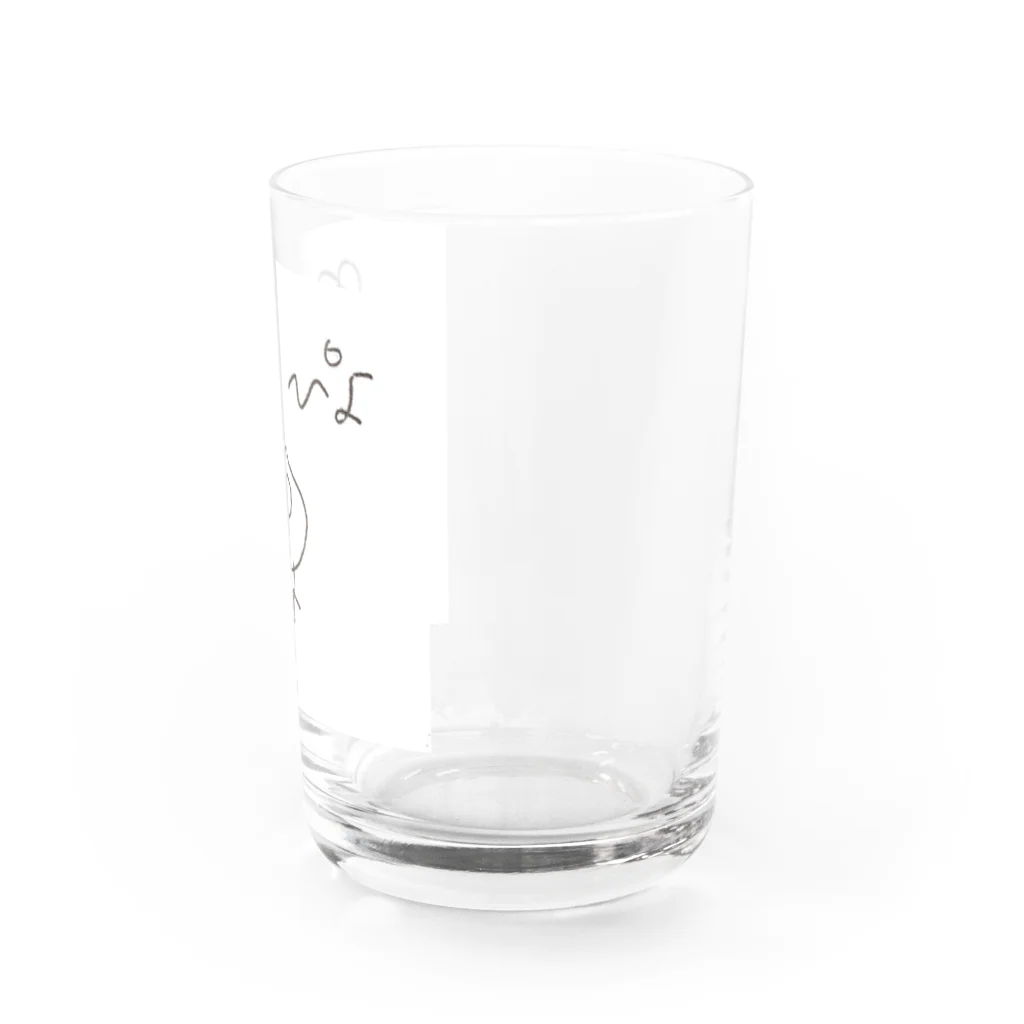 onakasuita4のにわとりさん Water Glass :right