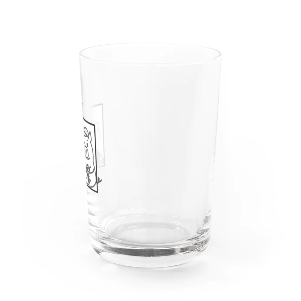 なりぶーのブタ公とレコード Water Glass :right