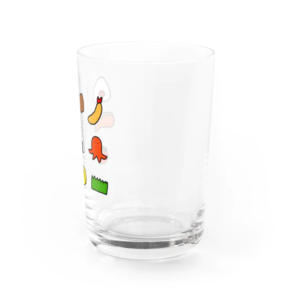 かっぱのありふれた人生のお弁当お弁当たのしいね♪ Water Glass :right