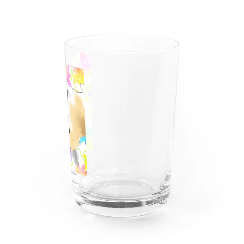 アニマルデザインはなのチワワの幸せ Water Glass :right