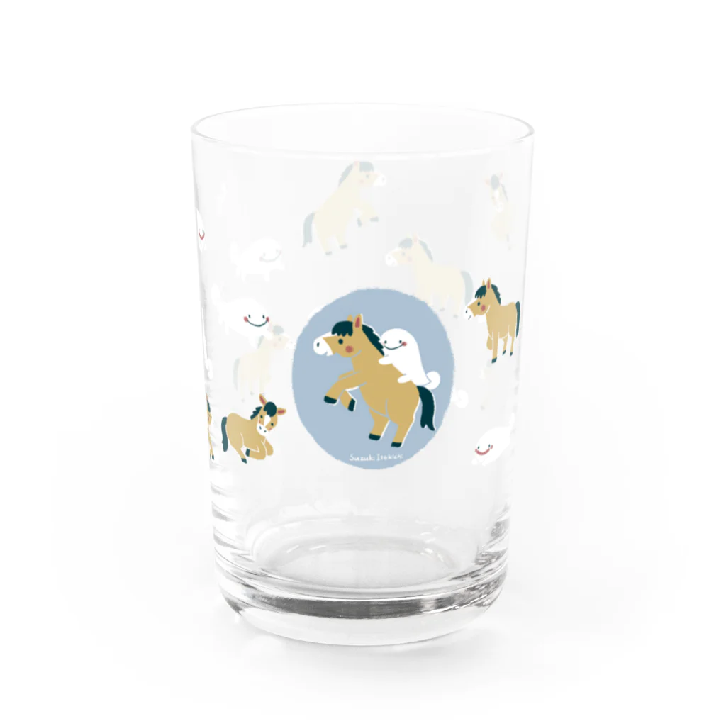 すずきいときちのさらまんだーとうま Water Glass :right