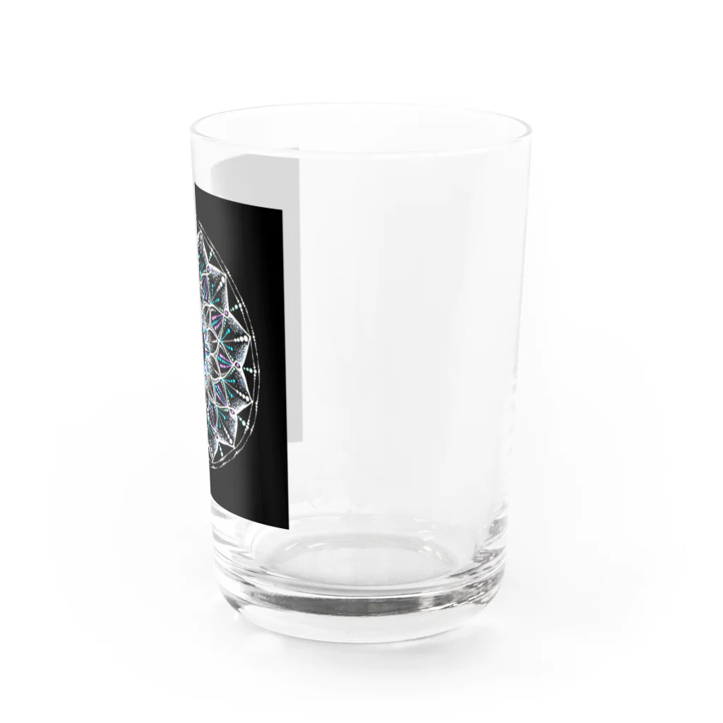始季彩＠suzuriのカレイドスコープ−点描曼荼羅 Water Glass :right