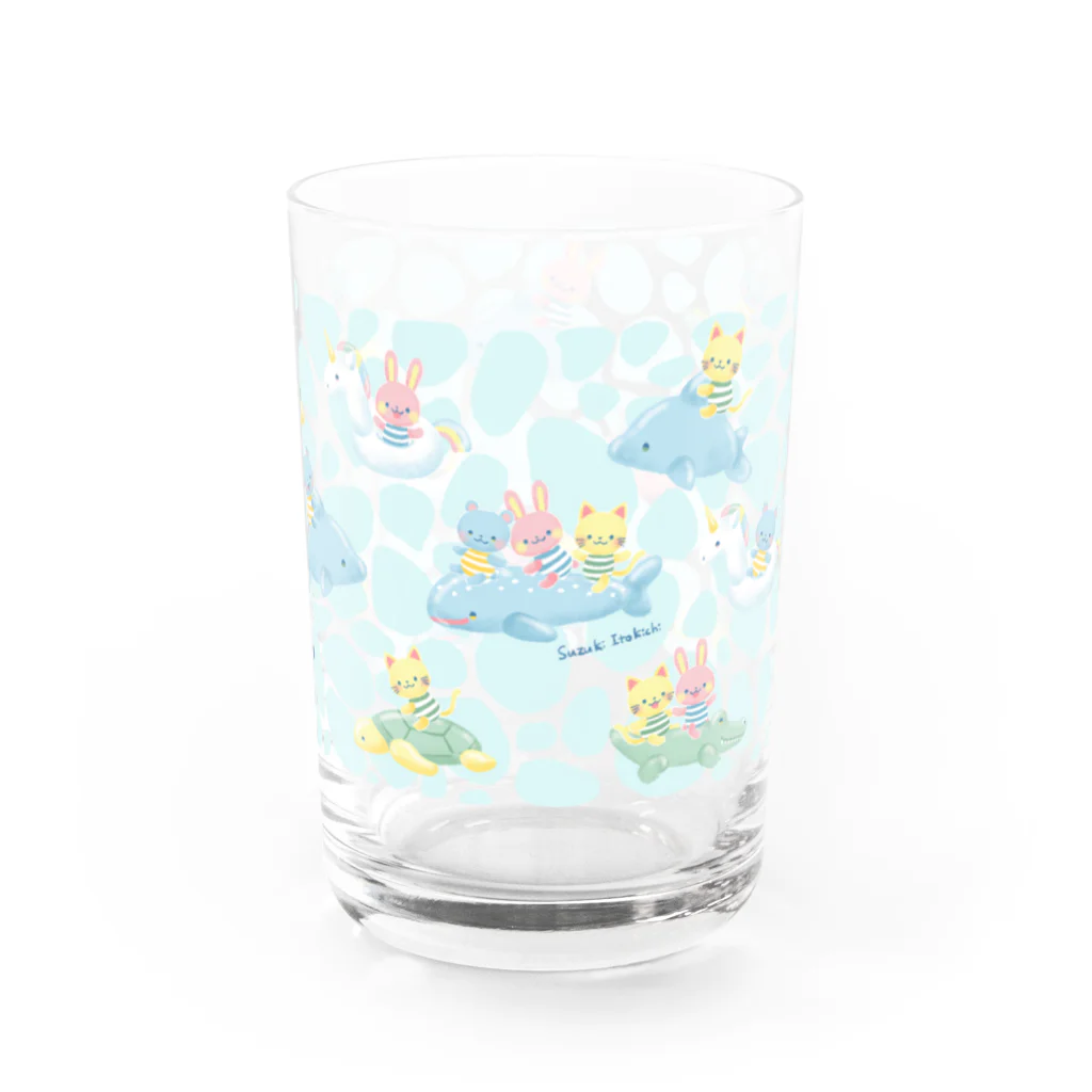 すずきいときちのうきうきわプール Water Glass :right