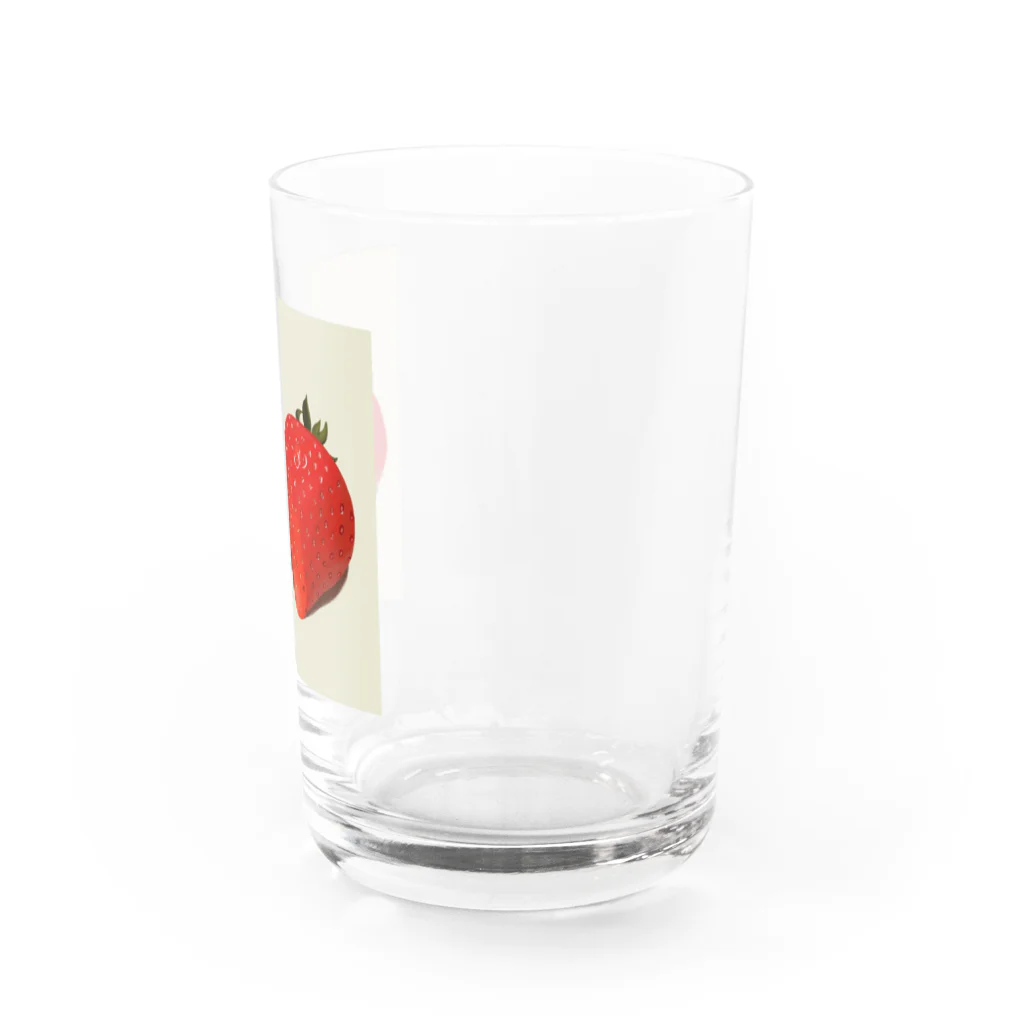 yukimalの赤いイチゴ Water Glass :right