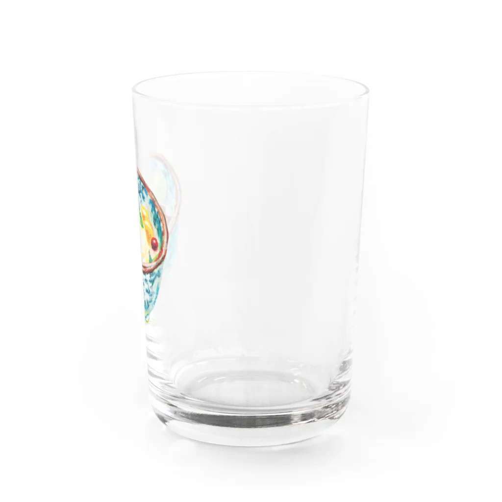 スタジオおやつのあんみつ Water Glass :right