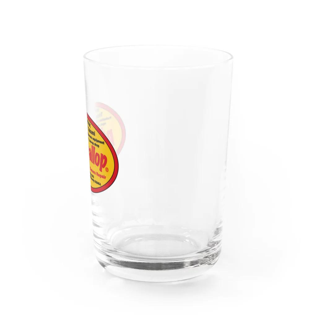 pda gallop official goodsのPDA OVAL LOGO Water Glass :right