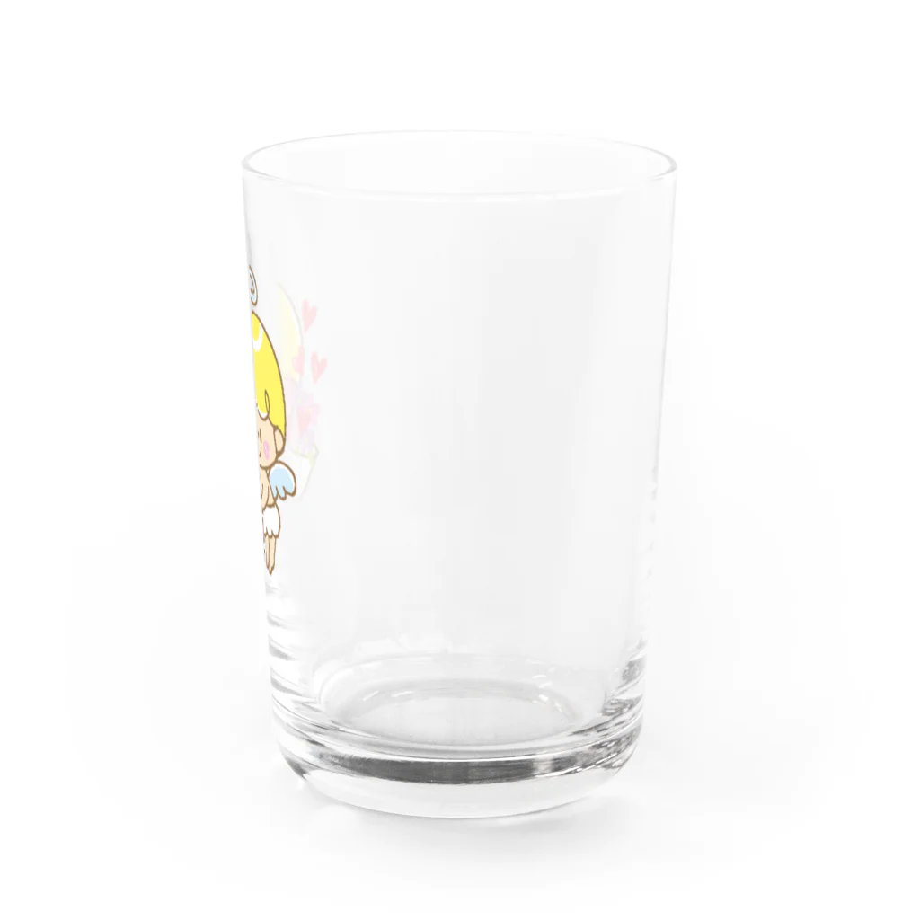 れんげSHOPの天使（花束）のグラス グラス右面