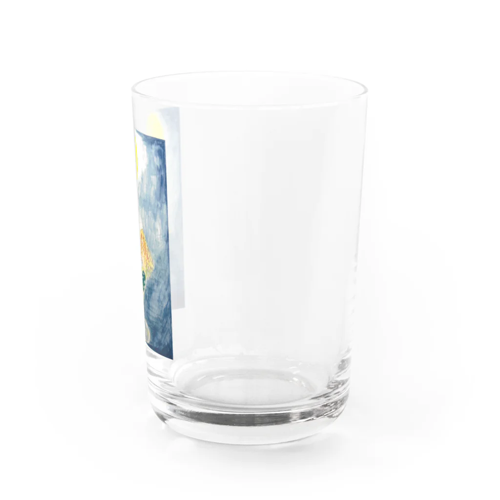 紫　の月の雫 Water Glass :right