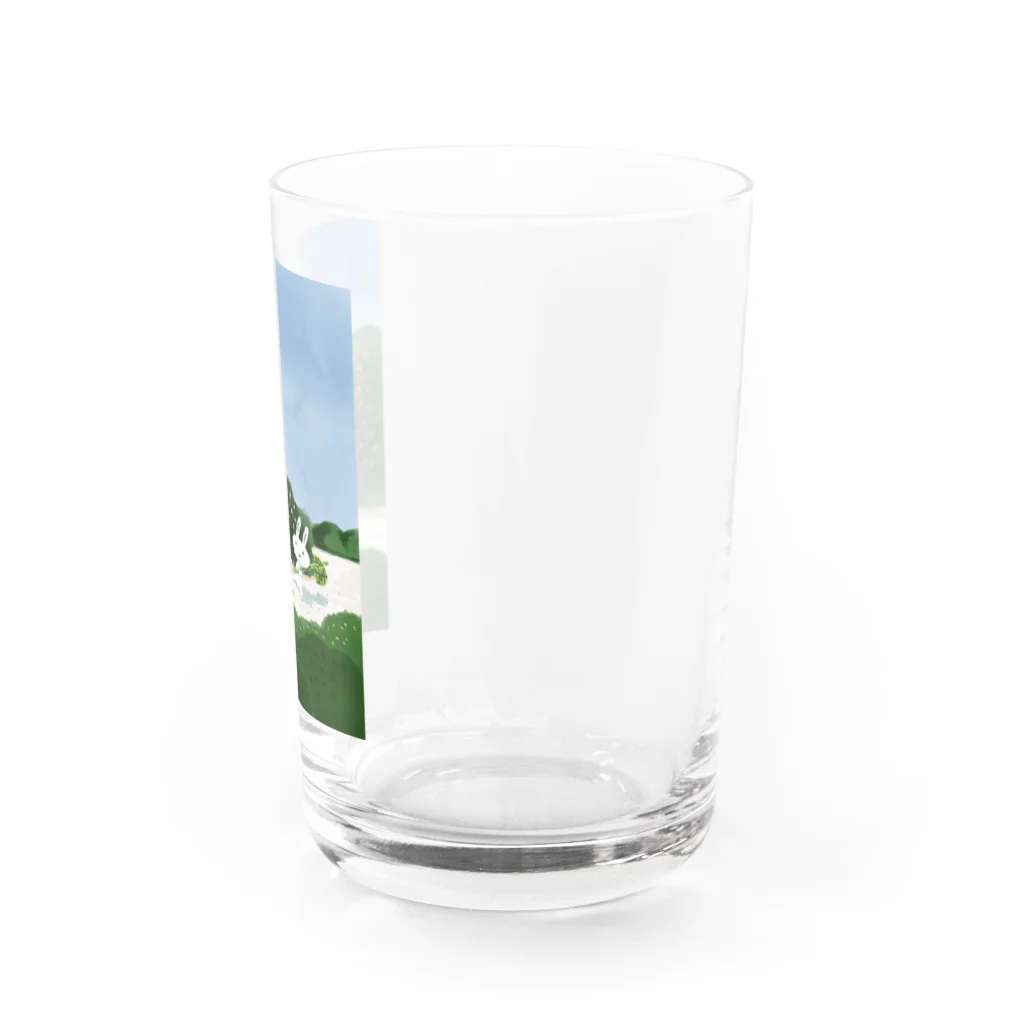 うさぎのラビーのお店の森へかえる Water Glass :right
