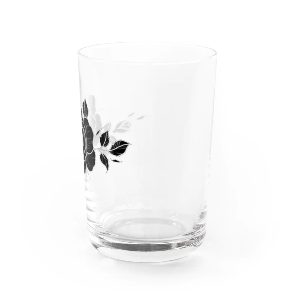 QB🦖のバラ_b Water Glass :right