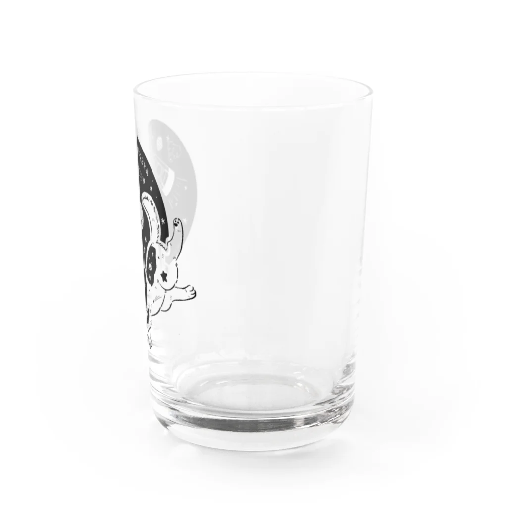 すずきいときちのクドリャフカ-スプートニク2号-(黒) Water Glass :right