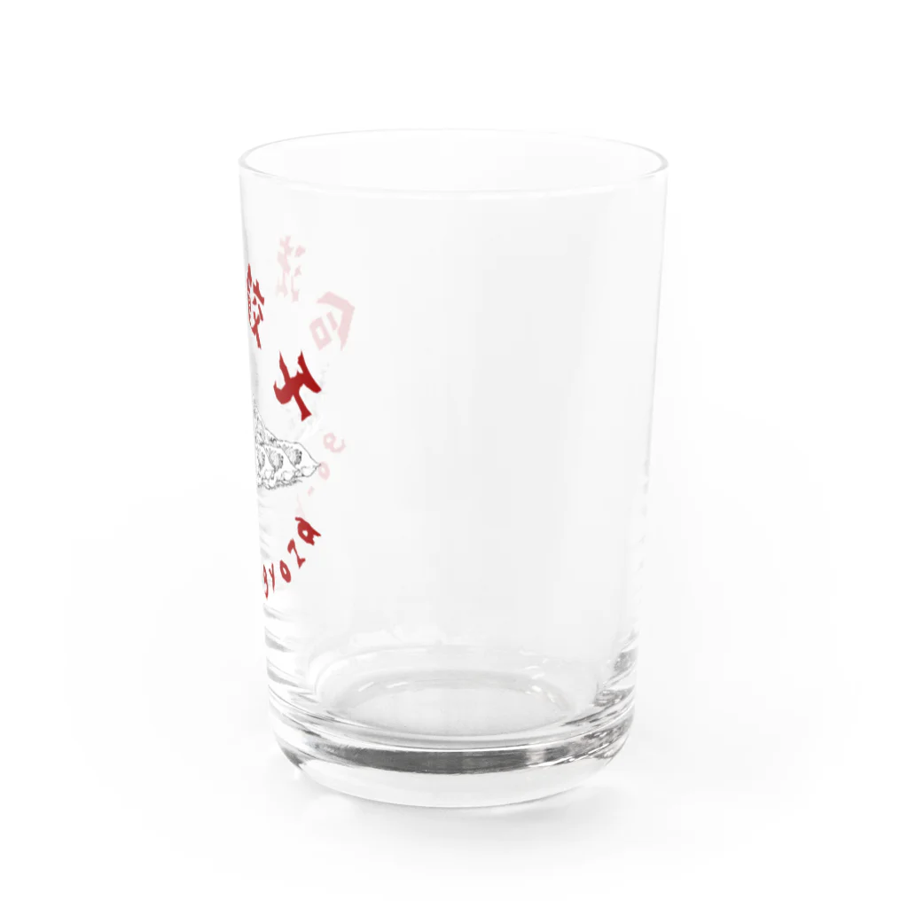 crane_and_horseの合法餃子4個入り(goho.ver) Water Glass :right