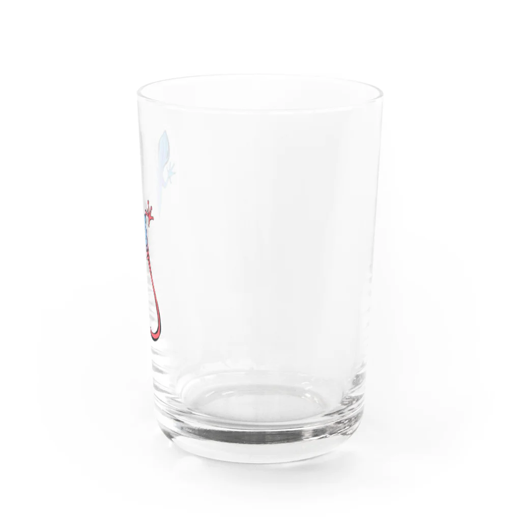 ぱくちのお店のトカゲくん（色違い） Water Glass :right