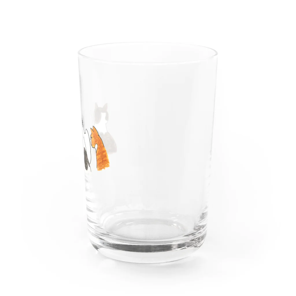 hippoのえなんちの猫たち（窓際cats） Water Glass :right