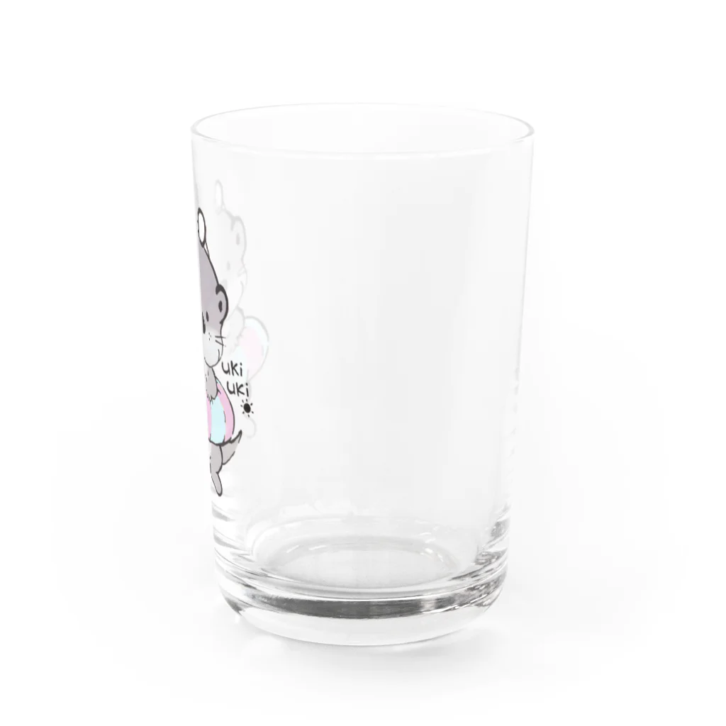 ぶなの森のカワウソくん。 Water Glass :right