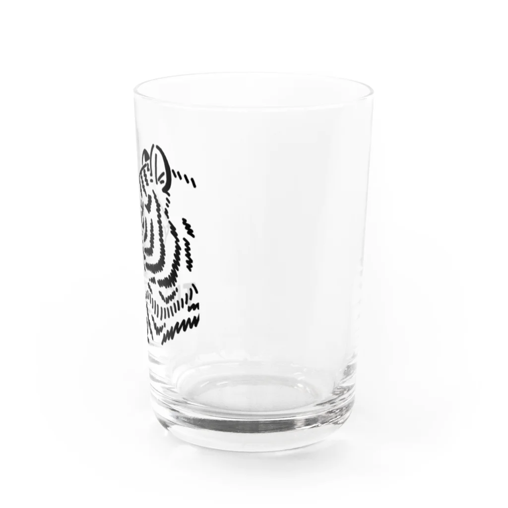 サタケ商店🐅🍛のiTDQ タイガー　(wwf500円寄付付き) Water Glass :right