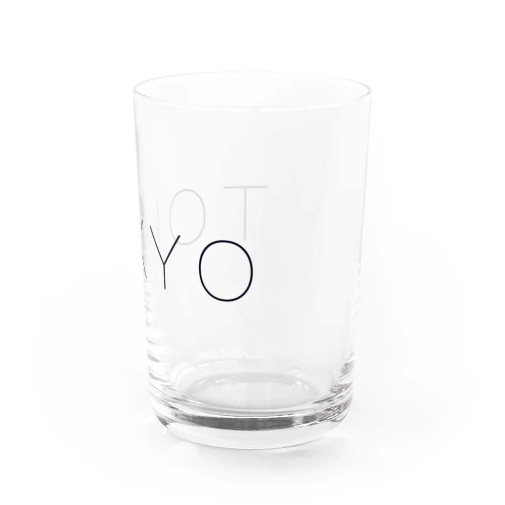 いらすと屋、すきまでざいん。のトーキョー Water Glass :right