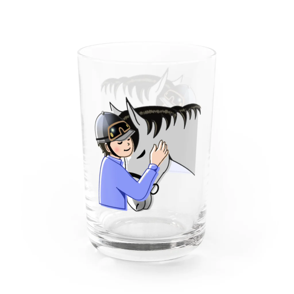 SUNNYの僕とカズ君【ほのぼの】(馬) Water Glass :right