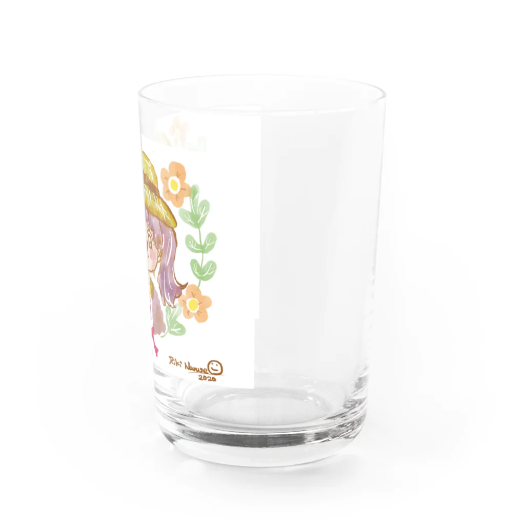 なるせ りきの麦わら帽子の女の子シリーズ。 Water Glass :right