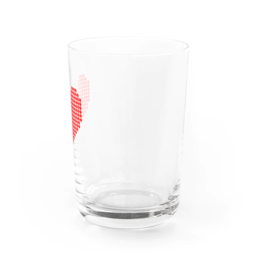 s-nowのドットハート Water Glass :right