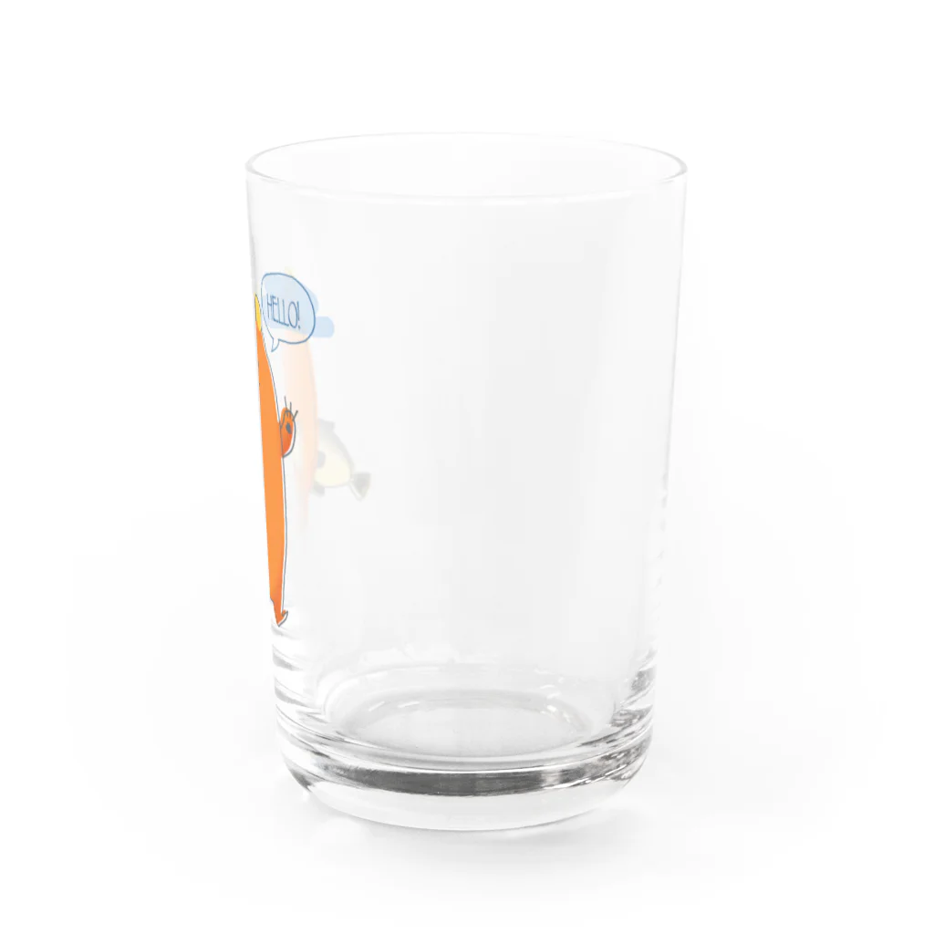 ヒグマのサケクマ君 Water Glass :right