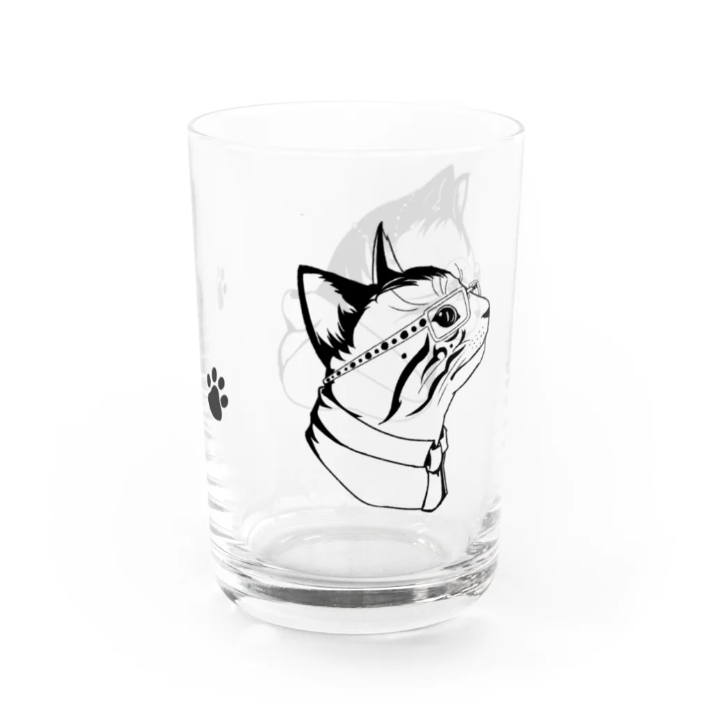 Tぬの店のおしゃネコたちのグラス Water Glass :right