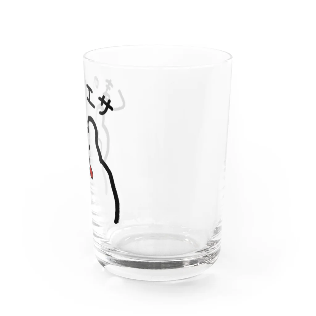 megのくまのえさグラス Water Glass :right