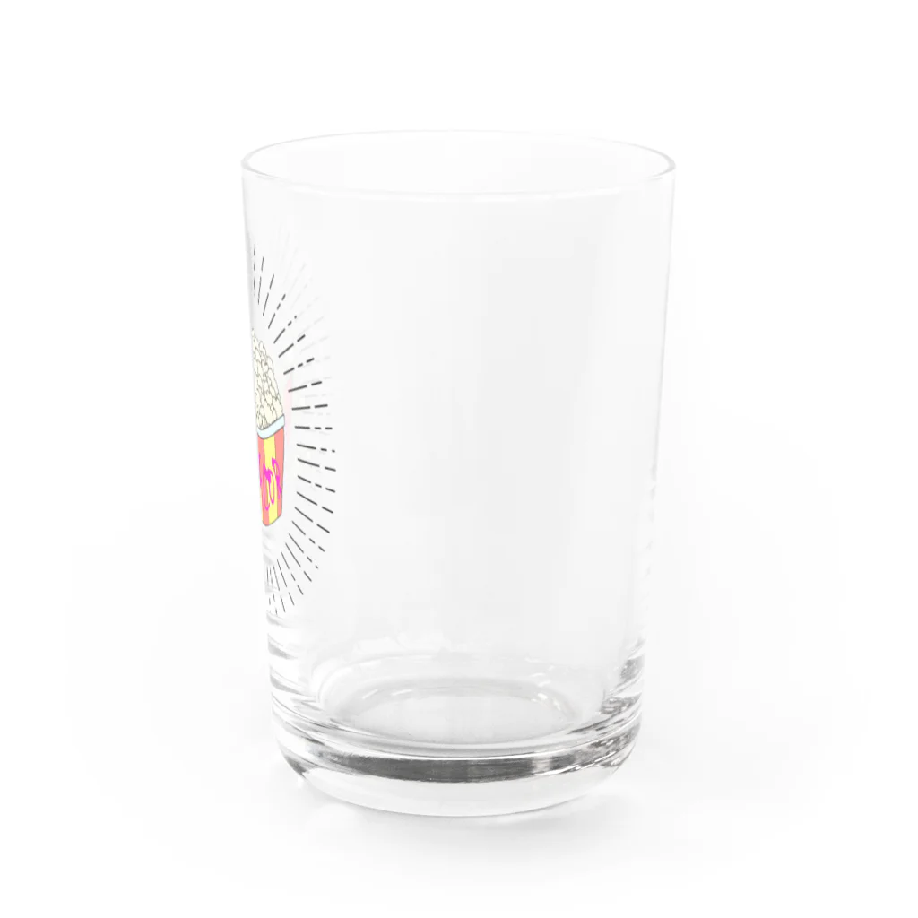 なでしこ@デザインのポップコーン Water Glass :right