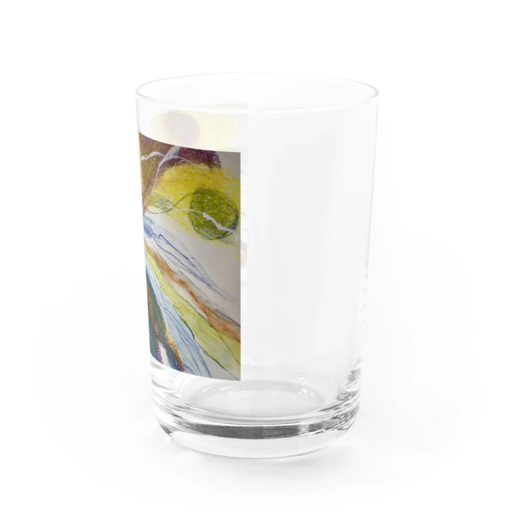 「Kiyomi Fujioka 」 Shopの川の向こうは お陽さま。感謝❣️ 大きく伸びをしようー Water Glass :right