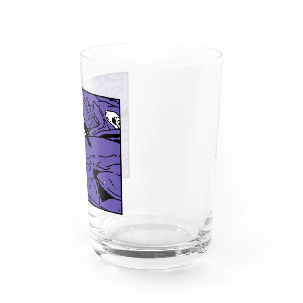 ナイロドノのぎゅうぎゅうオオサンショウウオ　ヴァイオレット Water Glass :right