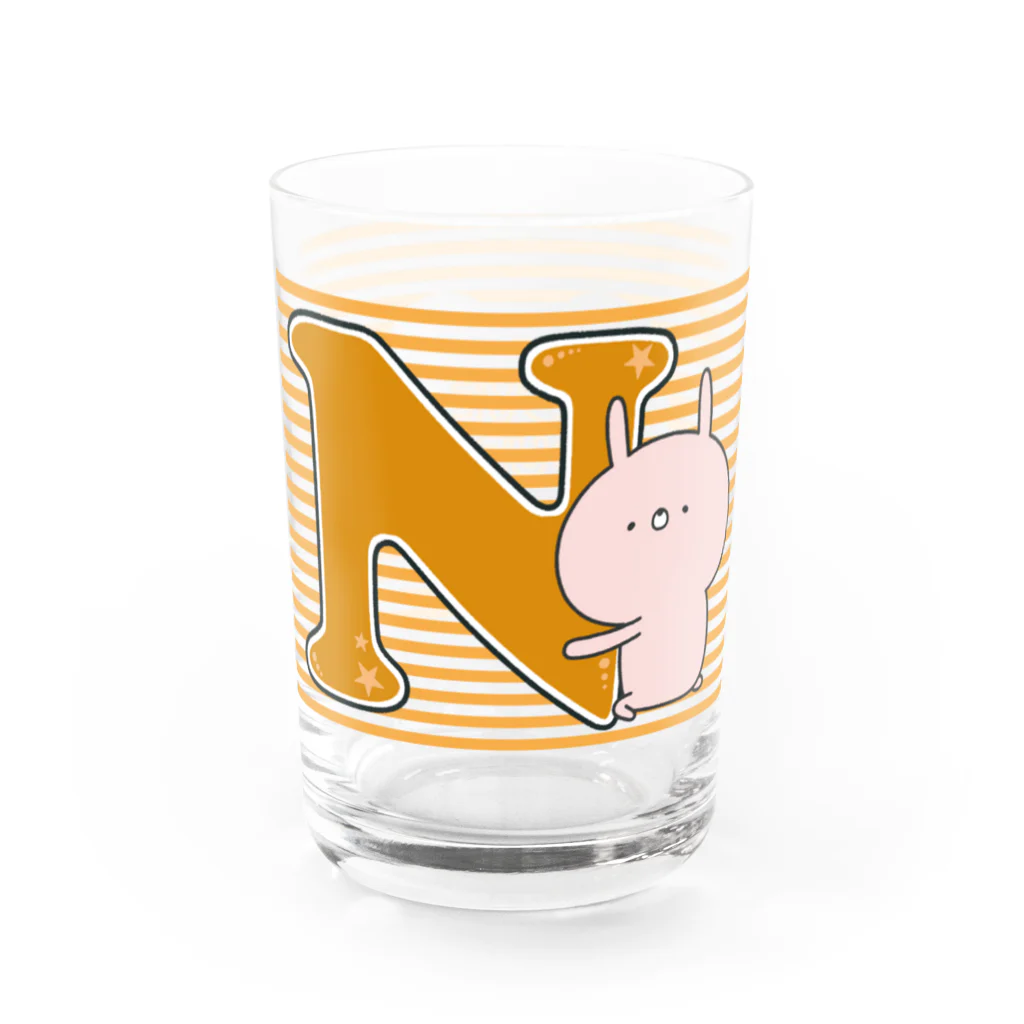 ユウィズのラブカップルうさぎ🧡N Water Glass :right