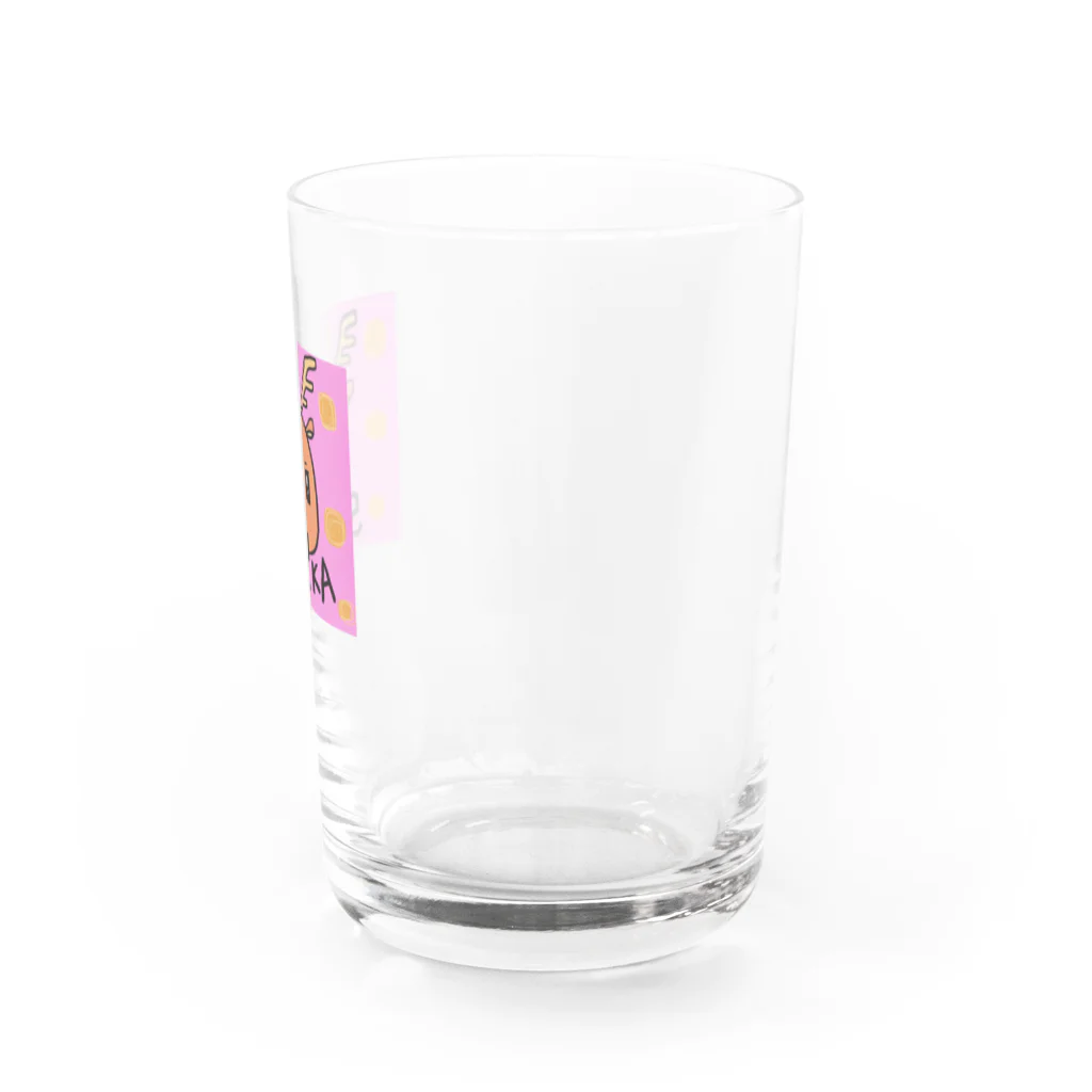 おさしみちゃんの鹿ちゃんと煎餅 Water Glass :right