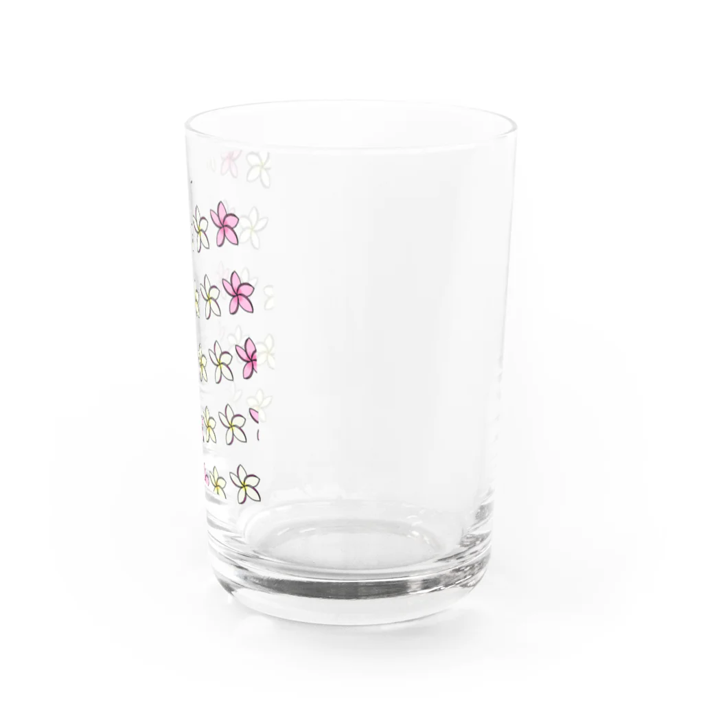 Okiwaiiのプルメリア三姉妹 Water Glass :right