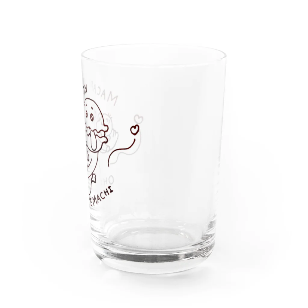 Famille de baleines(ファミールデバレーヌ)のマカロンおひるねまち Water Glass :right