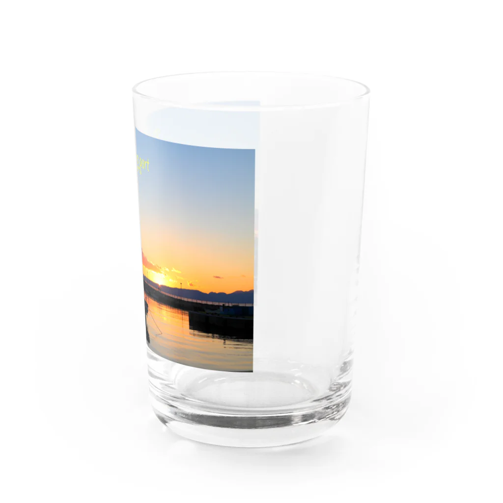 photo-kiokuの漁港夕景 Water Glass :right