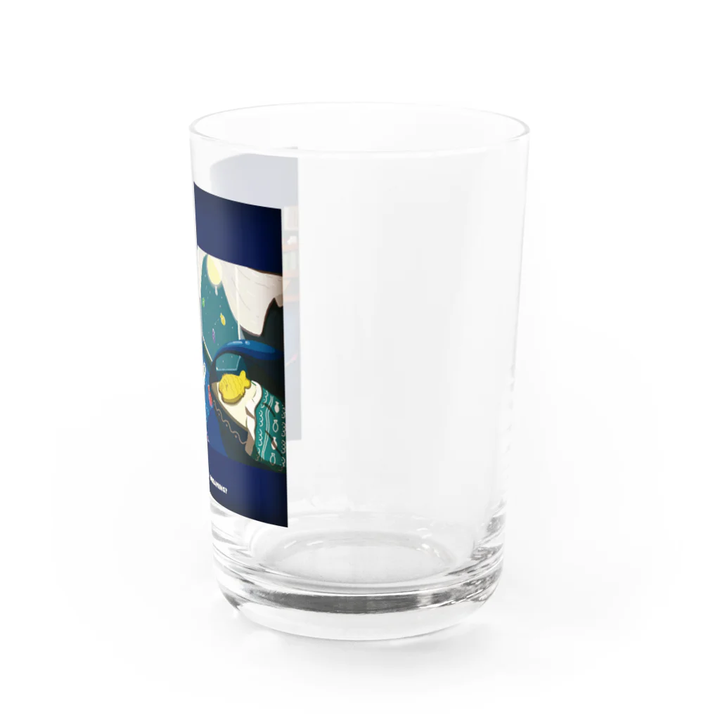KURO's shopのREADING,READING...DREAMING? Water Glass :right