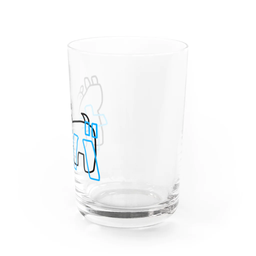 ス〜トピアのカバ Water Glass :right