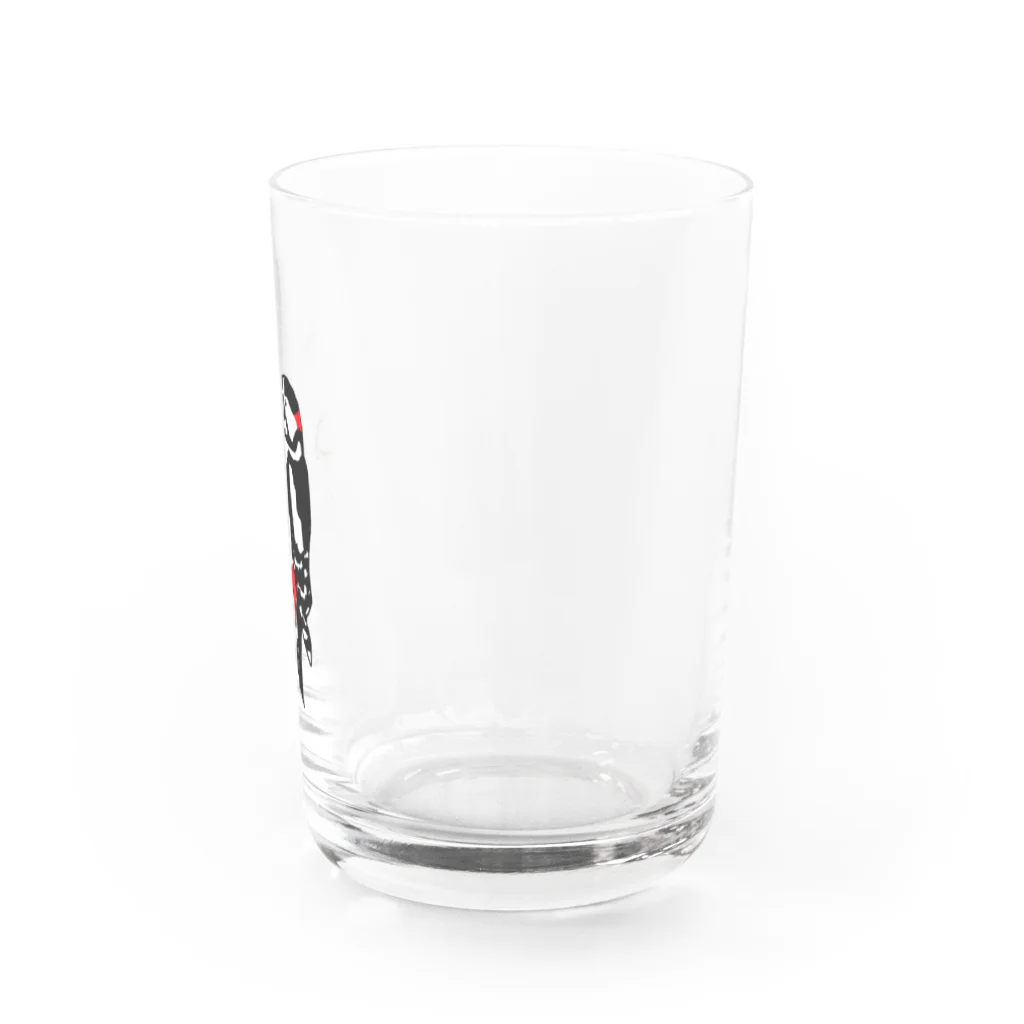 小鳥と映画館のキツツキ はりついた Water Glass :right