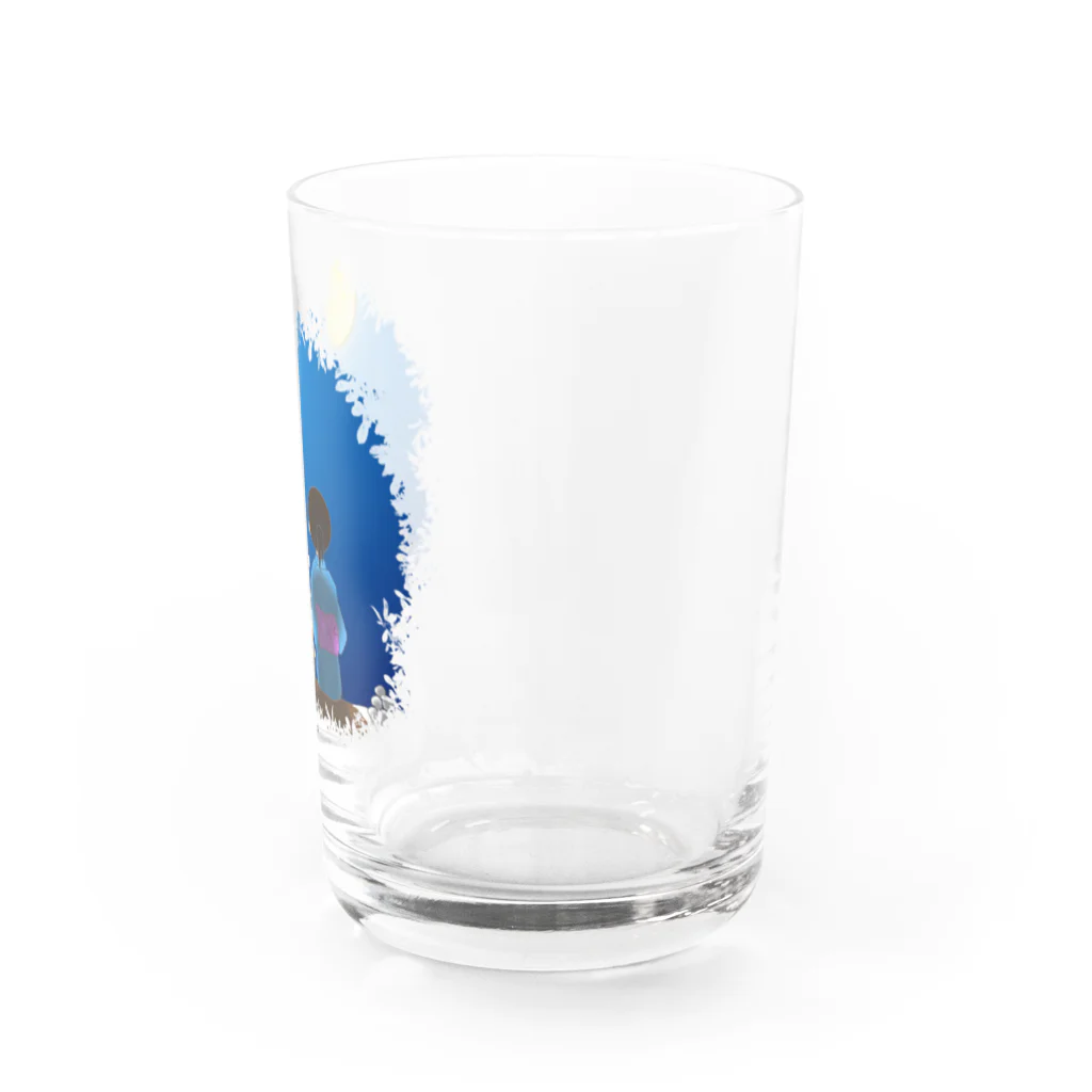 ひなたぐらしのお月見日向さん Water Glass :right