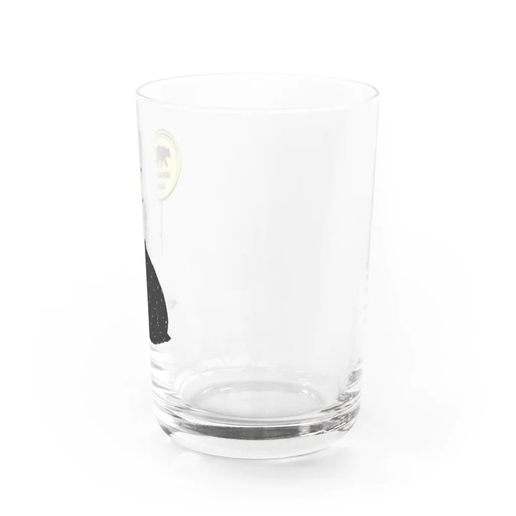 イニミニ×マートのクマさんに注意 Water Glass :right